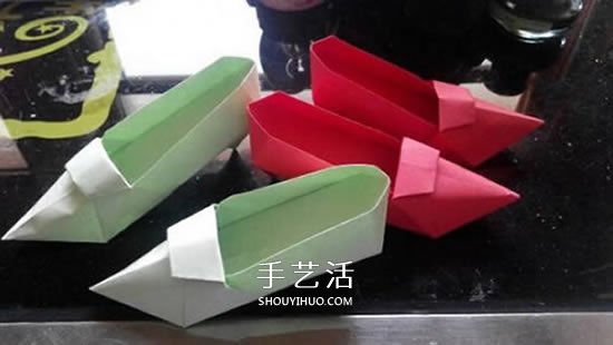 簡易高跟鞋的折法圖解 手工折紙高跟鞋的方法 -  rpnrmr.com