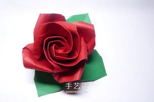 玫瑰花的詳細(xì)折紙步驟 折紙玫瑰的過程圖解 -  rpnrmr.com