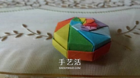 八角形紙盒的折法圖解 手工折紙彩虹盒子步驟 -  rpnrmr.com