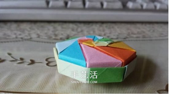 八角形紙盒的折法圖解 手工折紙彩虹盒子步驟 -  rpnrmr.com