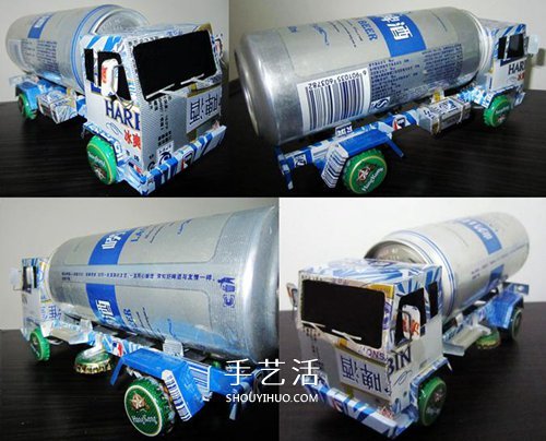易拉罐手工制作油罐車模型的方法圖解 -  rpnrmr.com