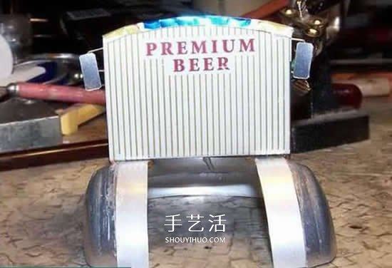 易拉罐做汽車步驟圖解 易拉罐卡車DIY教程 -  rpnrmr.com