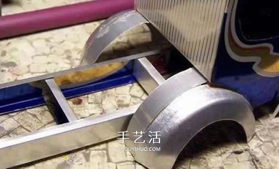 易拉罐做汽車步驟圖解 易拉罐卡車DIY教程 -  rpnrmr.com