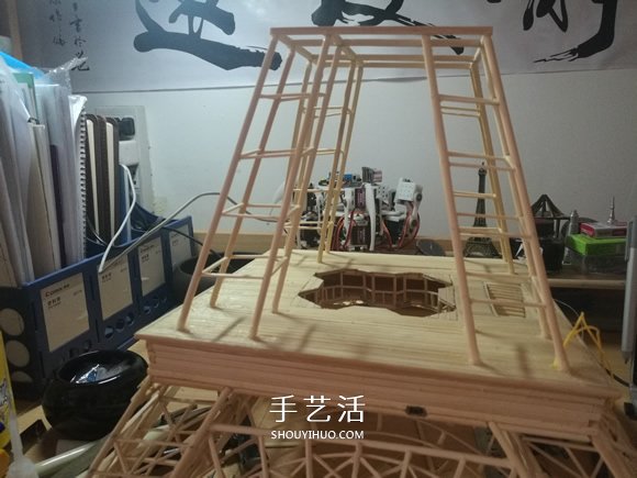 竹簽手工制作埃菲爾鐵塔模型的詳細(xì)圖解教程 -  rpnrmr.com