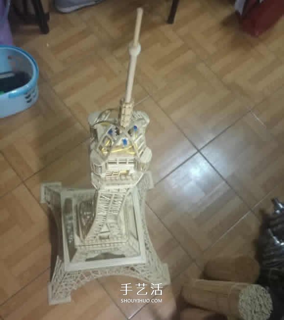 竹簽手工制作埃菲爾鐵塔模型的詳細(xì)圖解教程 -  rpnrmr.com