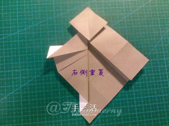 兔八哥的折紙方法圖解 大牙兔的折法步驟圖 -  rpnrmr.com