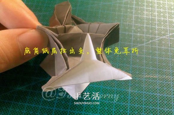 兔八哥的折紙方法圖解 大牙兔的折法步驟圖 -  rpnrmr.com