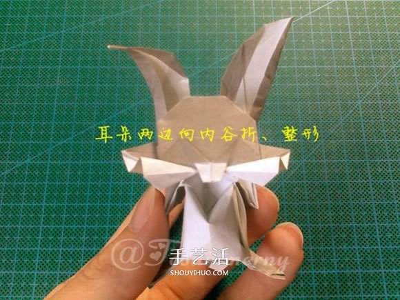 兔八哥的折紙方法圖解 大牙兔的折法步驟圖 -  rpnrmr.com
