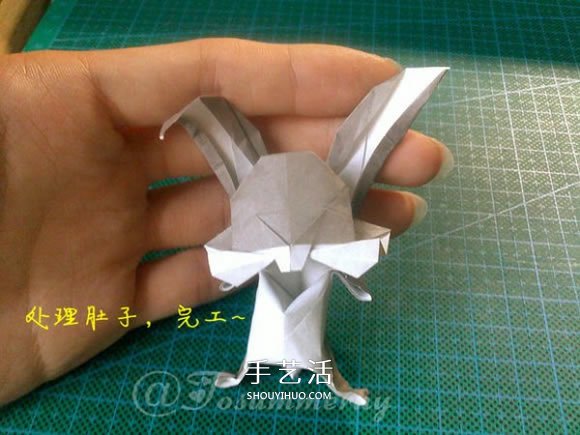 兔八哥的折紙方法圖解 大牙兔的折法步驟圖 -  rpnrmr.com