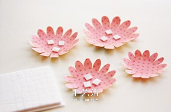 中秋節(jié)賀卡手工制作 卡紙花朵賀卡DIY圖解 -  rpnrmr.com