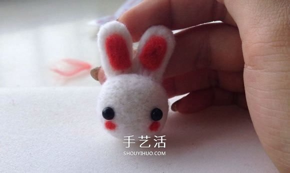 羊毛氈小兔子制作圖解 簡單手工羊毛氈兔子DIY -  rpnrmr.com