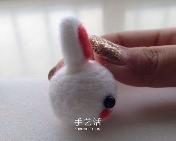 羊毛氈小兔子制作圖解 簡單手工羊毛氈兔子DIY -  rpnrmr.com