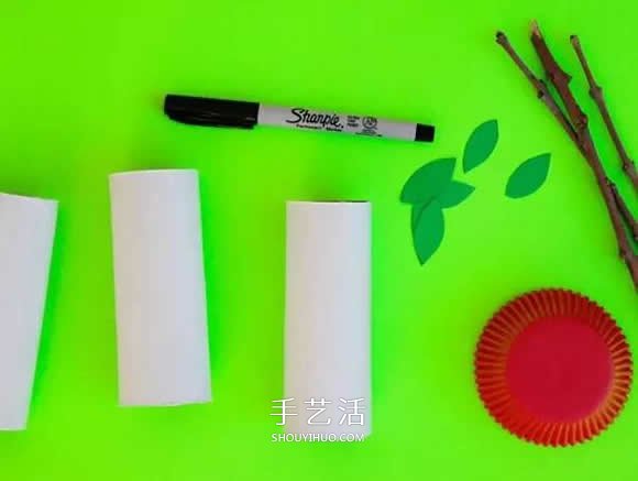 幼兒手工制作蘋果核 卷紙筒做蘋果核的方法 -  rpnrmr.com