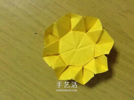 向日葵折紙步驟圖解 詳細(xì)折紙向日葵的方法 -  rpnrmr.com