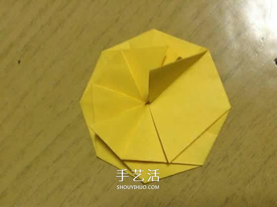 向日葵折紙步驟圖解 詳細(xì)折紙向日葵的方法 -  rpnrmr.com