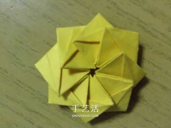 向日葵折紙步驟圖解 詳細(xì)折紙向日葵的方法 -  rpnrmr.com