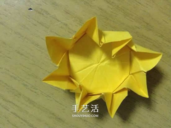 向日葵折紙步驟圖解 詳細(xì)折紙向日葵的方法 -  rpnrmr.com
