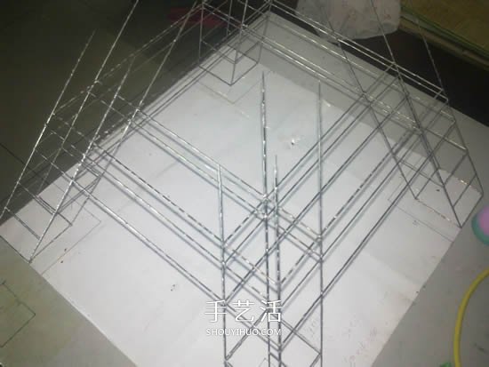 大頭針制作埃菲爾鐵塔 金屬版埃菲爾鐵塔模型DIY -  rpnrmr.com