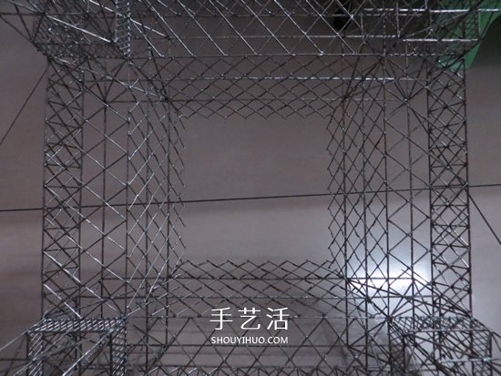 大頭針制作埃菲爾鐵塔 金屬版埃菲爾鐵塔模型DIY -  rpnrmr.com