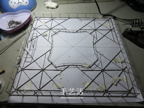 大頭針制作埃菲爾鐵塔 金屬版埃菲爾鐵塔模型DIY -  rpnrmr.com