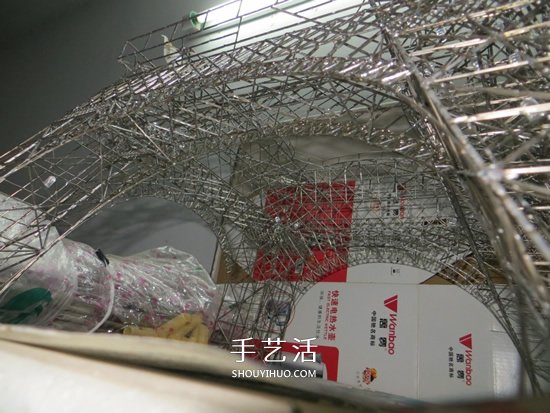 大頭針制作埃菲爾鐵塔 金屬版埃菲爾鐵塔模型DIY -  rpnrmr.com