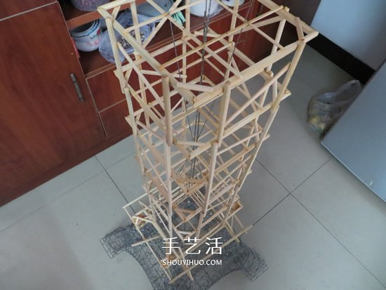 大頭針制作埃菲爾鐵塔 金屬版埃菲爾鐵塔模型DIY -  rpnrmr.com