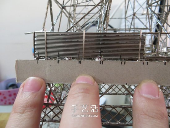 大頭針制作埃菲爾鐵塔 金屬版埃菲爾鐵塔模型DIY -  rpnrmr.com