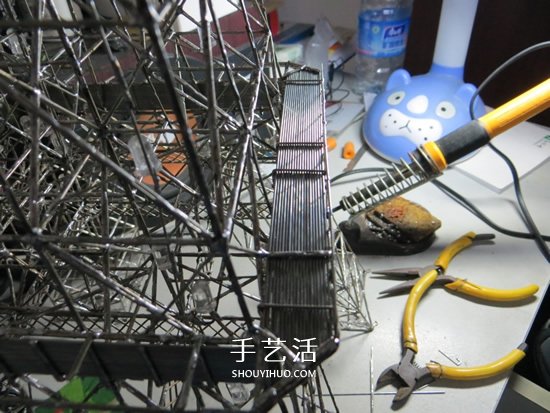 大頭針制作埃菲爾鐵塔 金屬版埃菲爾鐵塔模型DIY -  rpnrmr.com