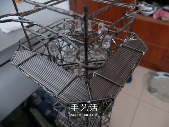 大頭針制作埃菲爾鐵塔 金屬版埃菲爾鐵塔模型DIY -  rpnrmr.com