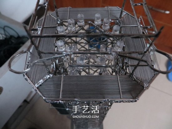 大頭針制作埃菲爾鐵塔 金屬版埃菲爾鐵塔模型DIY -  rpnrmr.com