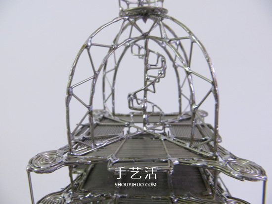 大頭針制作埃菲爾鐵塔 金屬版埃菲爾鐵塔模型DIY -  rpnrmr.com