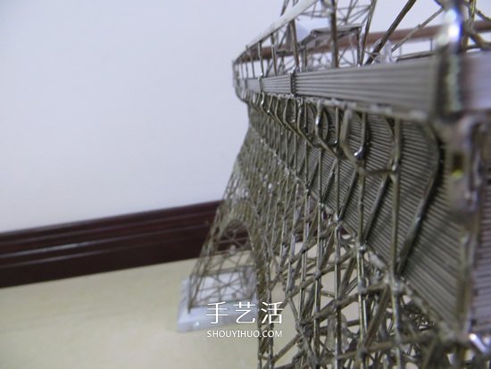 大頭針制作埃菲爾鐵塔 金屬版埃菲爾鐵塔模型DIY -  rpnrmr.com