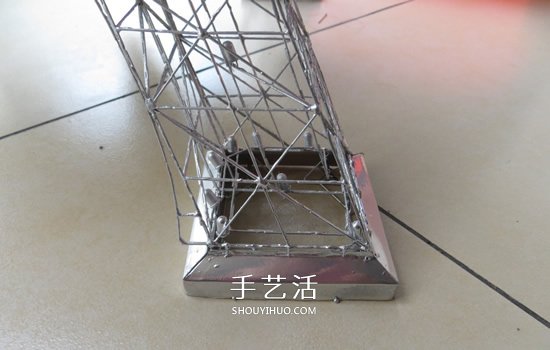 大頭針制作埃菲爾鐵塔 金屬版埃菲爾鐵塔模型DIY -  rpnrmr.com