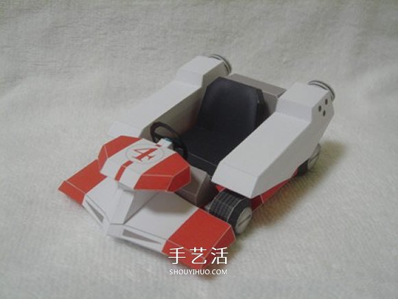 R4跑車紙模型的圖紙 卡紙做跑車模型展開圖 -  rpnrmr.com
