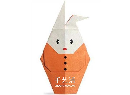 中秋節(jié)穿衣服的兔子折紙圖解 步驟很簡(jiǎn)單！ -  rpnrmr.com