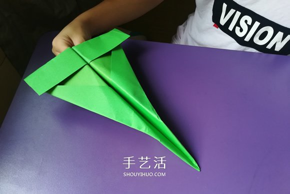 八歲小男孩的折紙分享 折紙戰(zhàn)斗機(jī)的圖解教程 -  rpnrmr.com