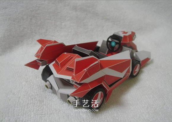 尖鋒SR跑車紙模型圖紙 卡紙做跑車模型展開(kāi)圖 -  rpnrmr.com