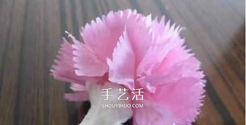 手揉紙康乃馨的制作 母親節(jié)康乃馨DIY圖解 -  rpnrmr.com