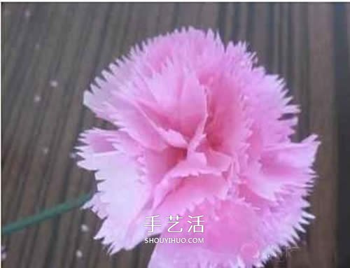 手揉紙康乃馨的制作 母親節(jié)康乃馨DIY圖解 -  rpnrmr.com