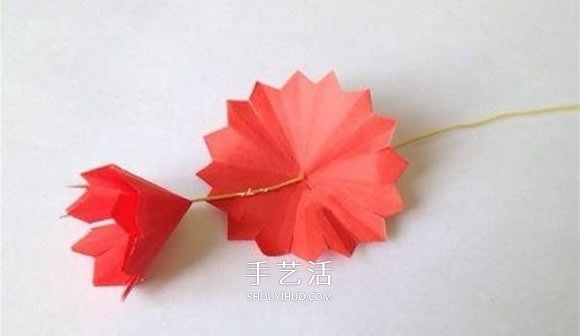 母親節(jié)康乃馨花的做法 彩紙康乃馨手工制作 -  rpnrmr.com