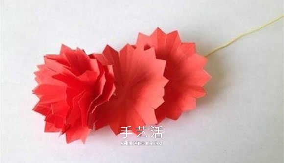母親節(jié)康乃馨花的做法 彩紙康乃馨手工制作 -  rpnrmr.com
