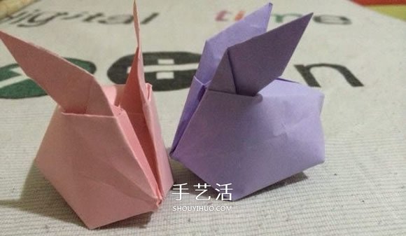 立體兔子的簡單折法 兒童手工折紙兔子圖解 -  rpnrmr.com