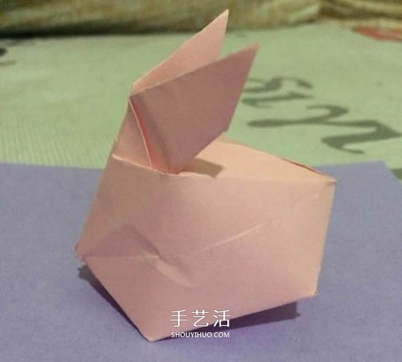 立體兔子的簡單折法 兒童手工折紙兔子圖解 -  rpnrmr.com