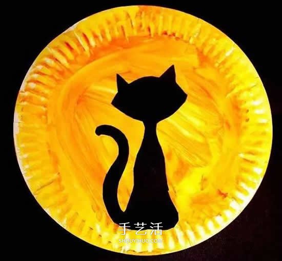 幼兒餐盤手工制作月夜 創(chuàng)意餐盤畫的制作方法 -  rpnrmr.com