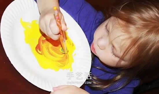 幼兒餐盤手工制作月夜 創(chuàng)意餐盤畫的制作方法 -  rpnrmr.com