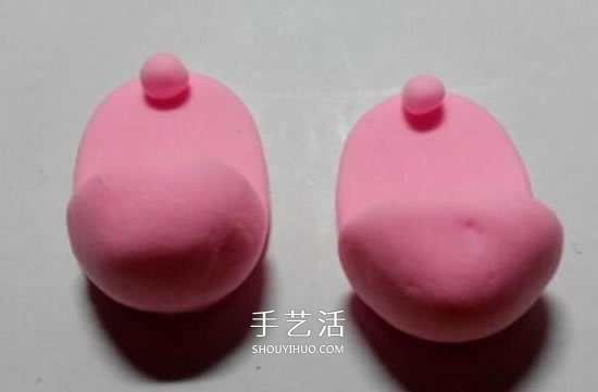 超輕粘土DIY兔子拖鞋 粉紅兔子拖鞋粘土教程 -  rpnrmr.com