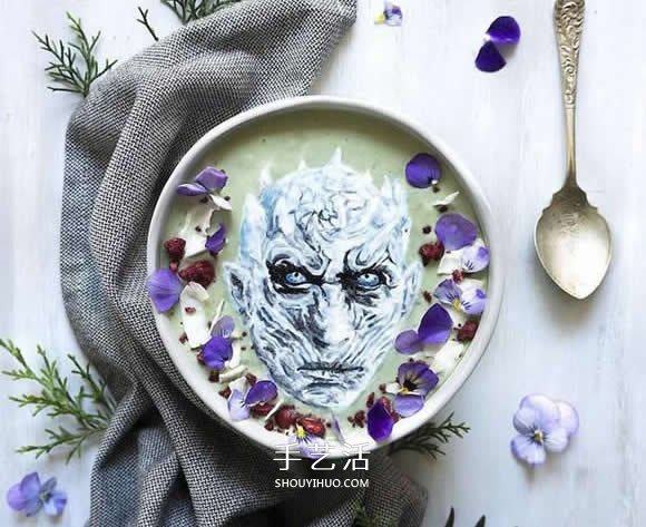 冰沙上作畫！就像咖啡拉花般充滿了文青味 -  rpnrmr.com