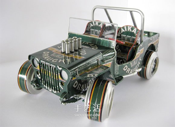 易拉罐汽車模型制作圖片 易拉罐做車輛模型作品 -  rpnrmr.com