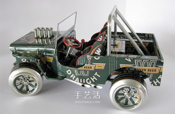 易拉罐汽車模型制作圖片 易拉罐做車輛模型作品 -  rpnrmr.com