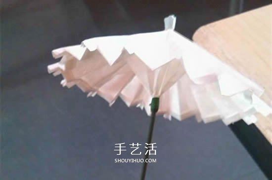 迷你油紙傘制作方法 折紙做油紙傘圖解教程 -  rpnrmr.com